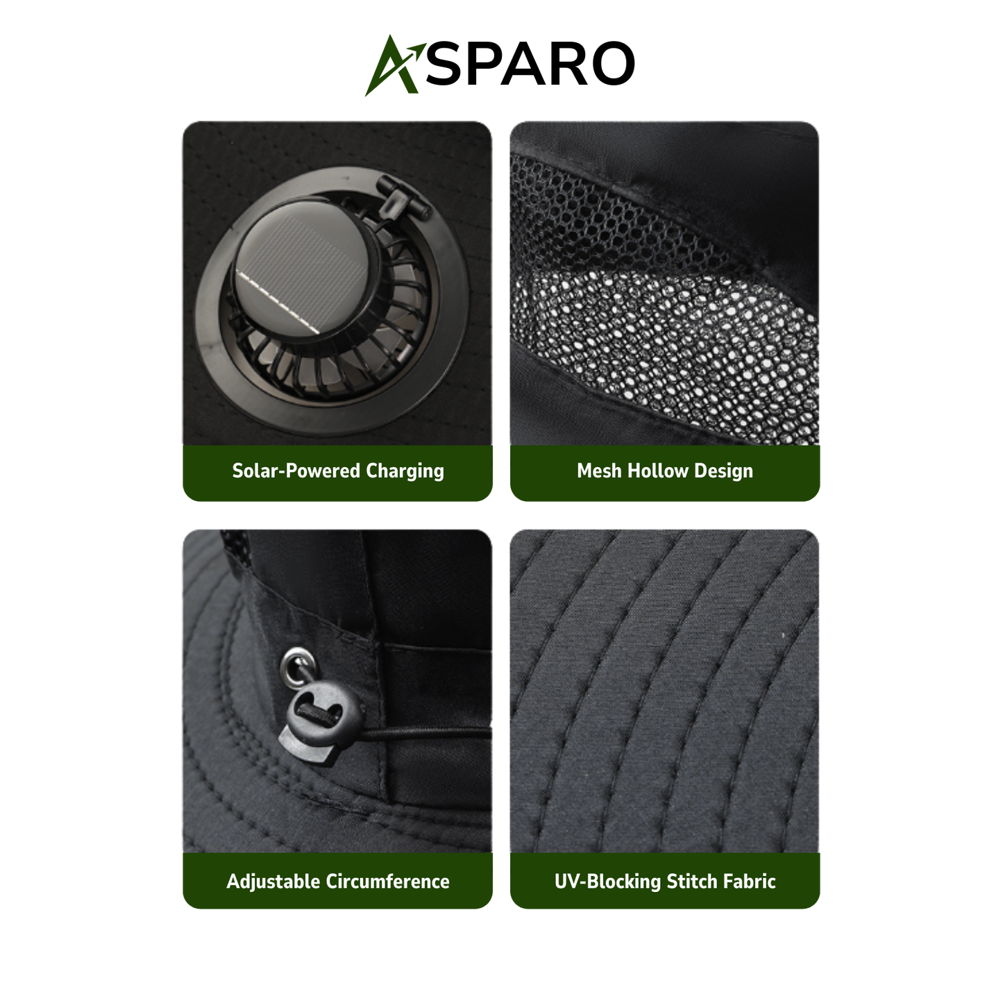 Asparo SolarBreeze™ Sun Hat